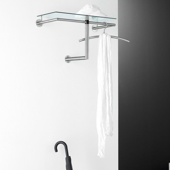 Zack Perchero Pared 67X30 Abilio Estante Anclado en Pared